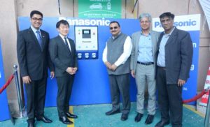 बीएसईएस यमुना पाॅवर लिमिटेड में पैनासोनिक ने अपना ईवी चार्जिंग स्टेशन स्थापित किया